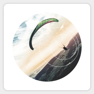 Parasailing Gravity Geometry Photography Sticker